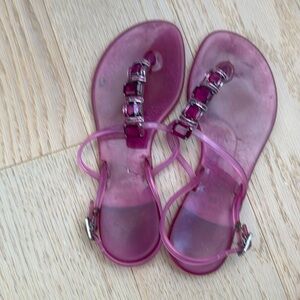 Casadei Pink Jelly Sandals Sz 6